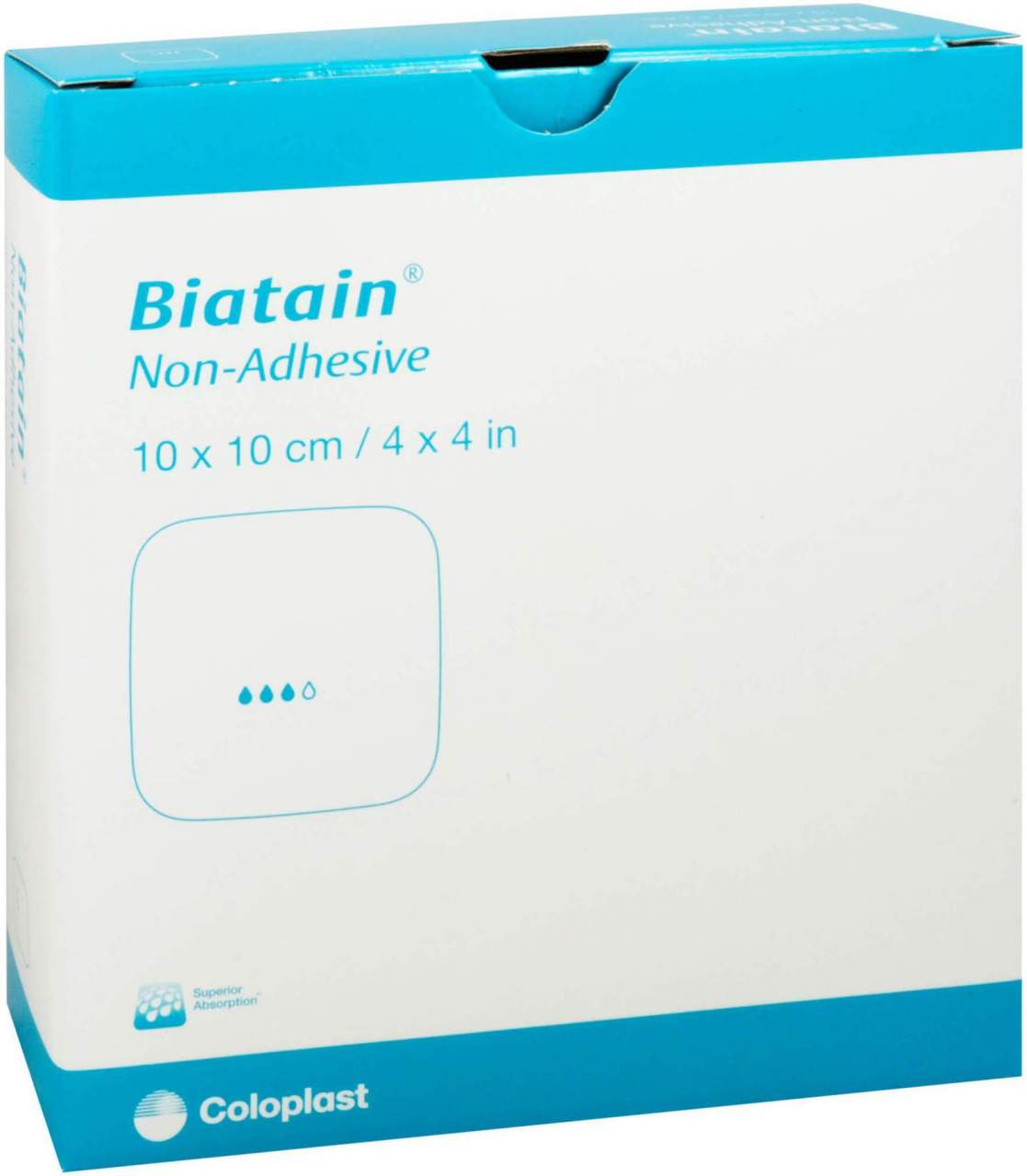 Biatain Schaumverband 10 X 10 cm Nicht Haftend 10 Stück