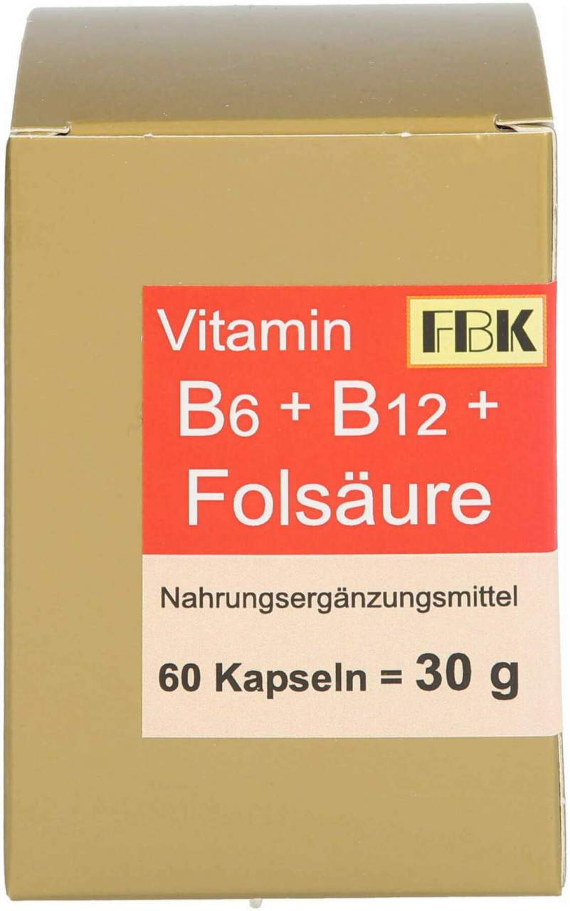 Vitamin B6+b12+folsäure Kapseln 60 Stück