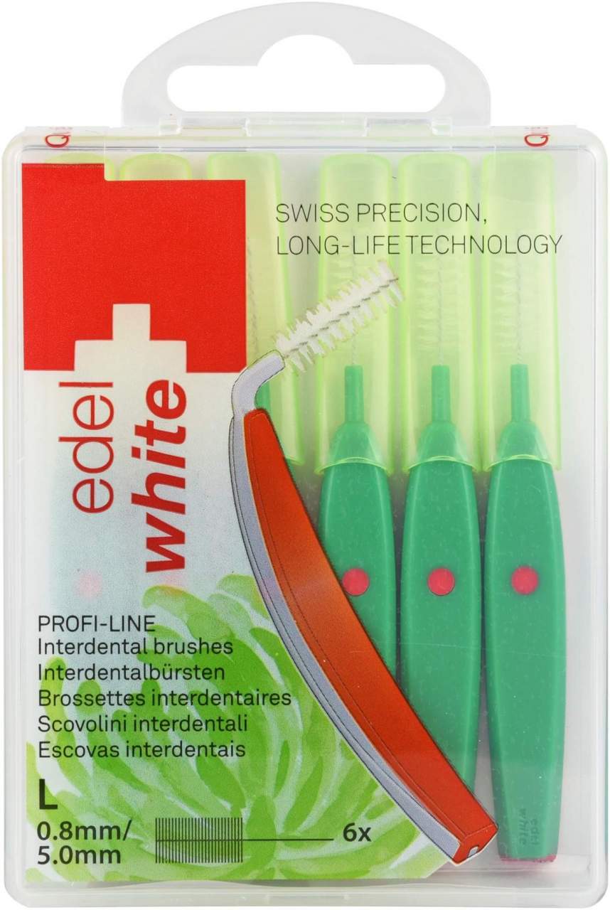 Edelwhite Pro Interdent.Bür.L 0,8-55mm Grün
