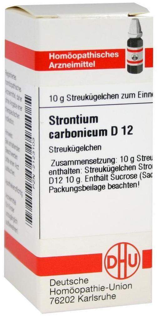 Dhu Strontium Carbonicum D12 10 G Globuli