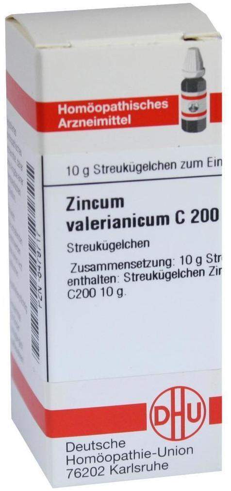 Dhu Zincum Valerianicum C200 10 G Globuli