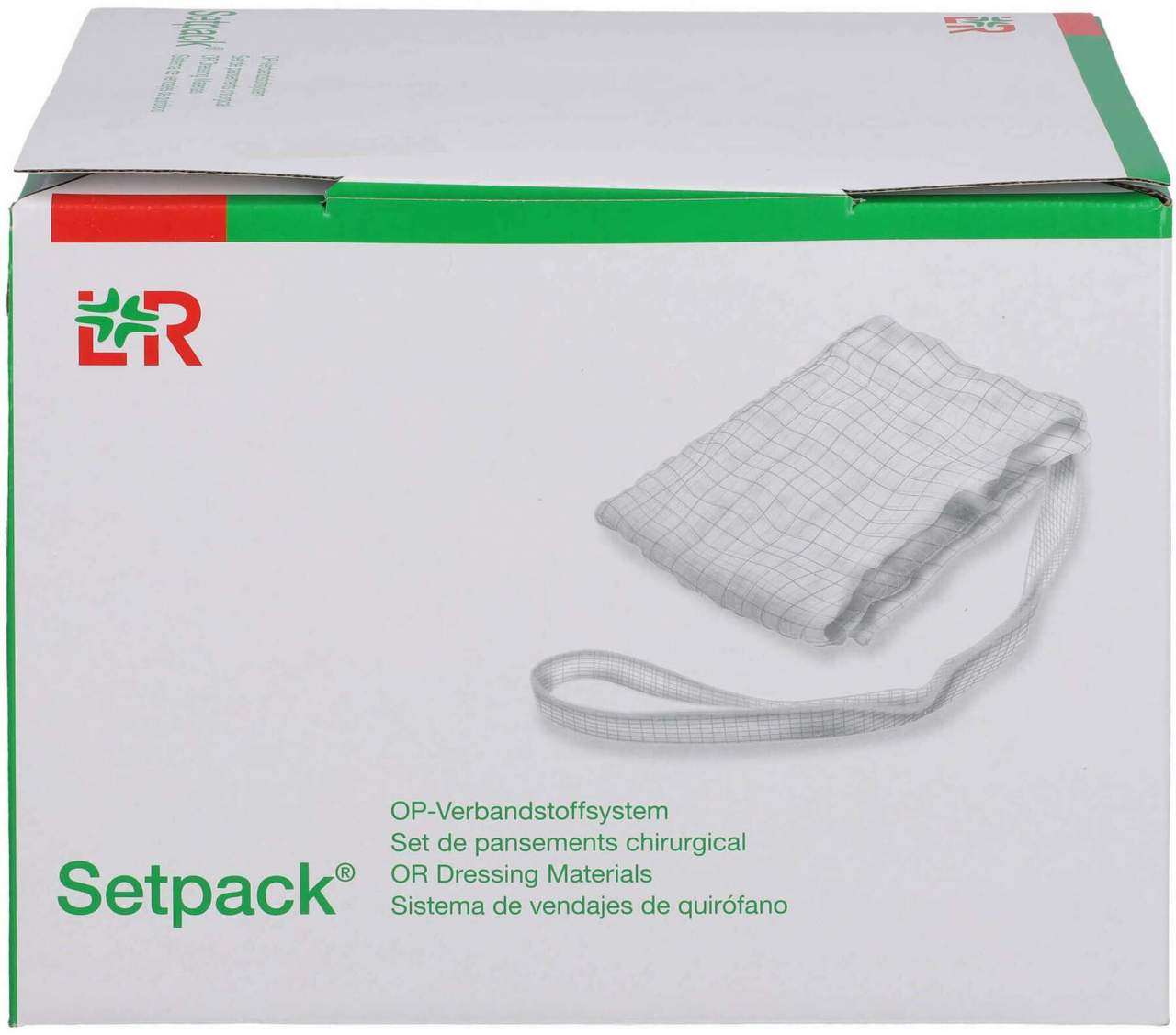 Bauchtuch Lite 8x90cm 4fach Steril Weiß Röntgenkontrast