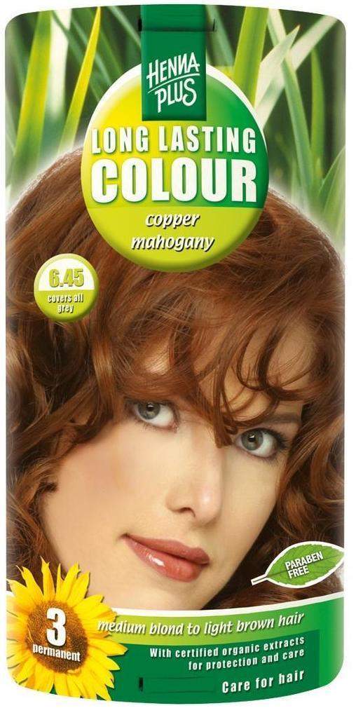 Hennaplus Long Lasting Copper Mahogany 6,45 - Natürliche Haarfarbe