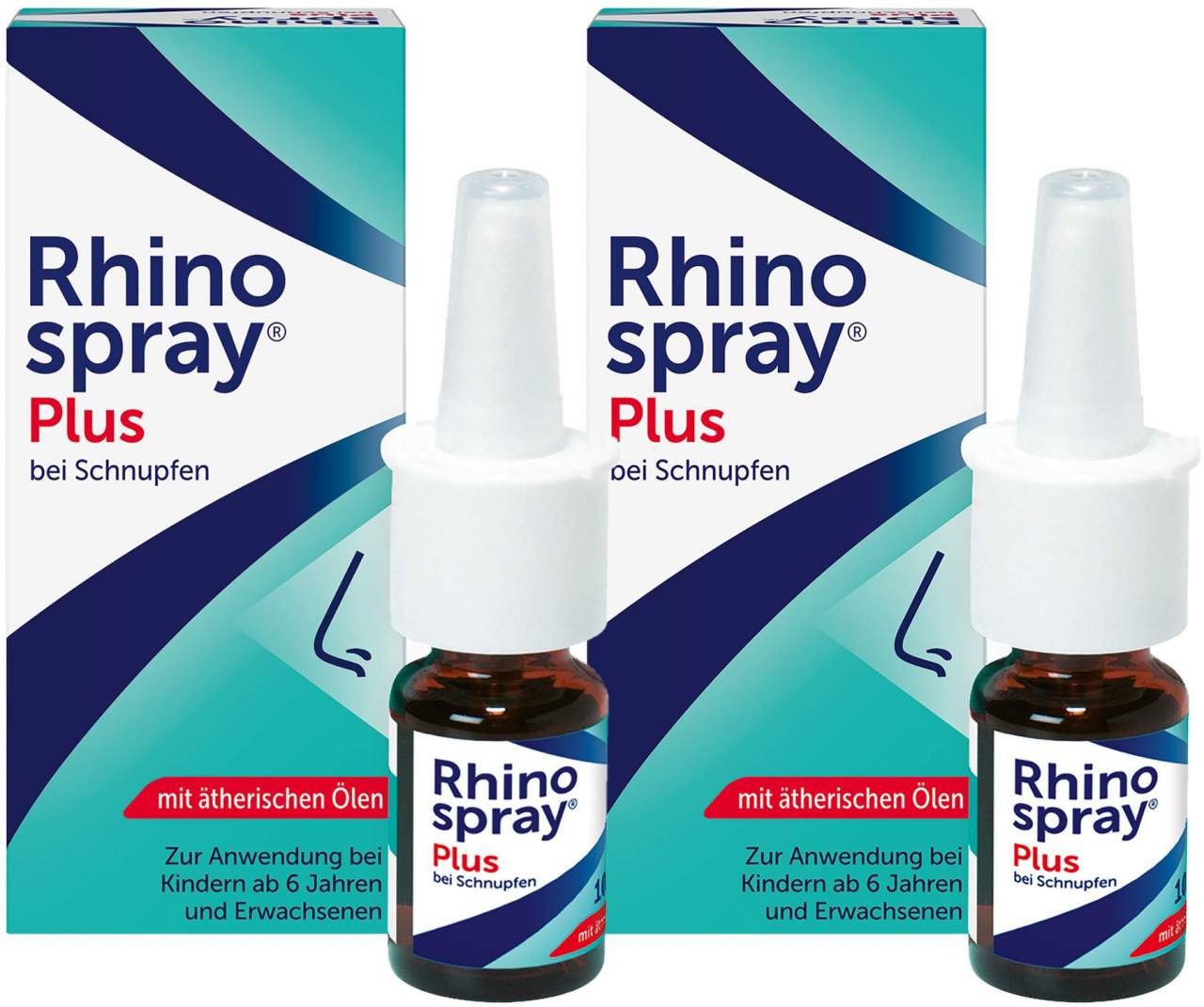 Rhinospray Plus bei Schnupfen mit Feindosierer 2 x 10 ml