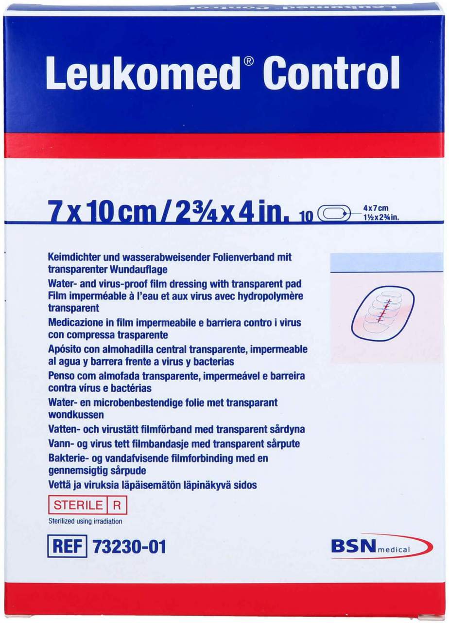 Leukomed Control Folienverband 7x10 cm