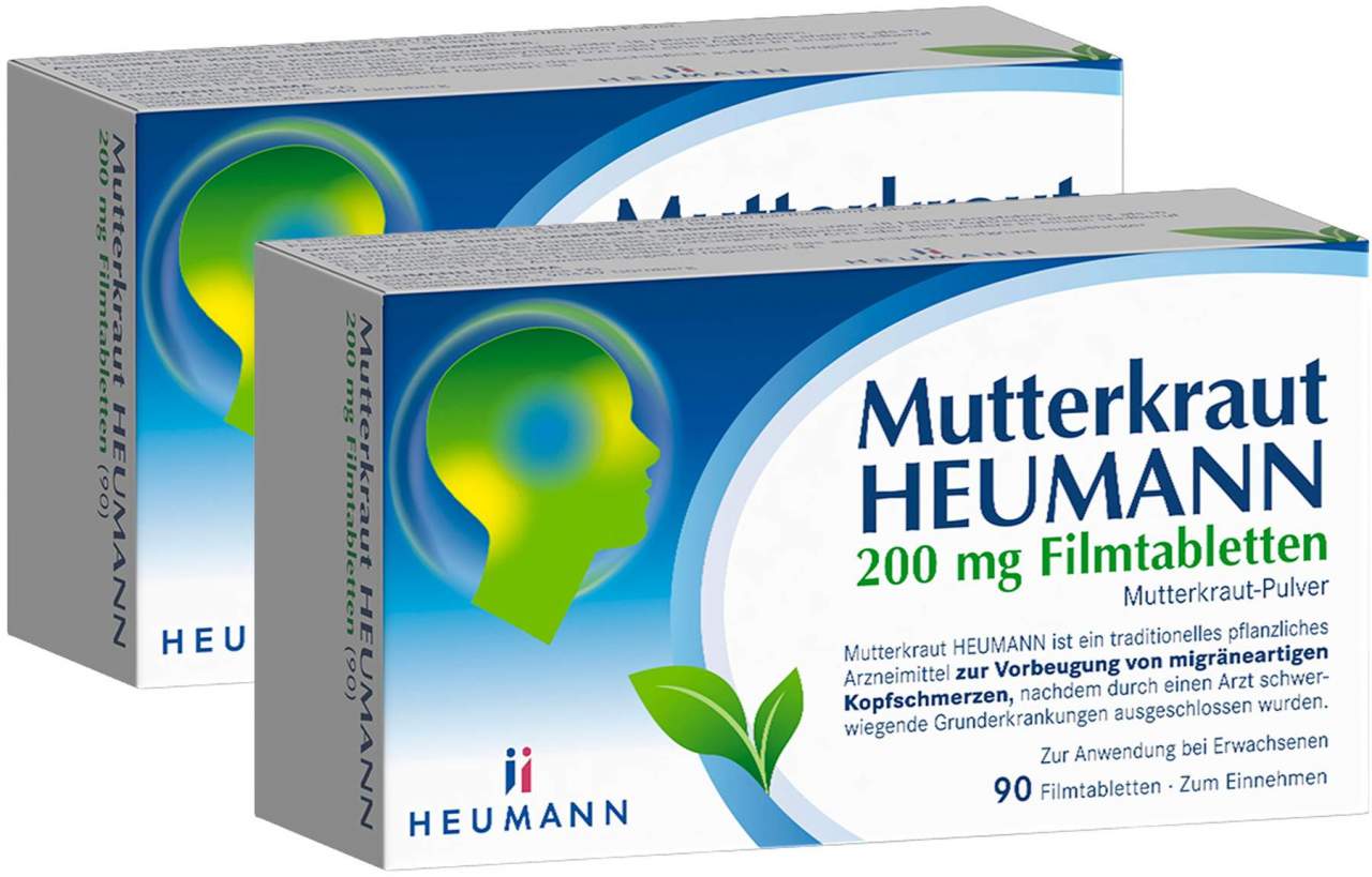 Mutterkraut Heumann 200 mg Filmtabletten 2 x 90 Stück