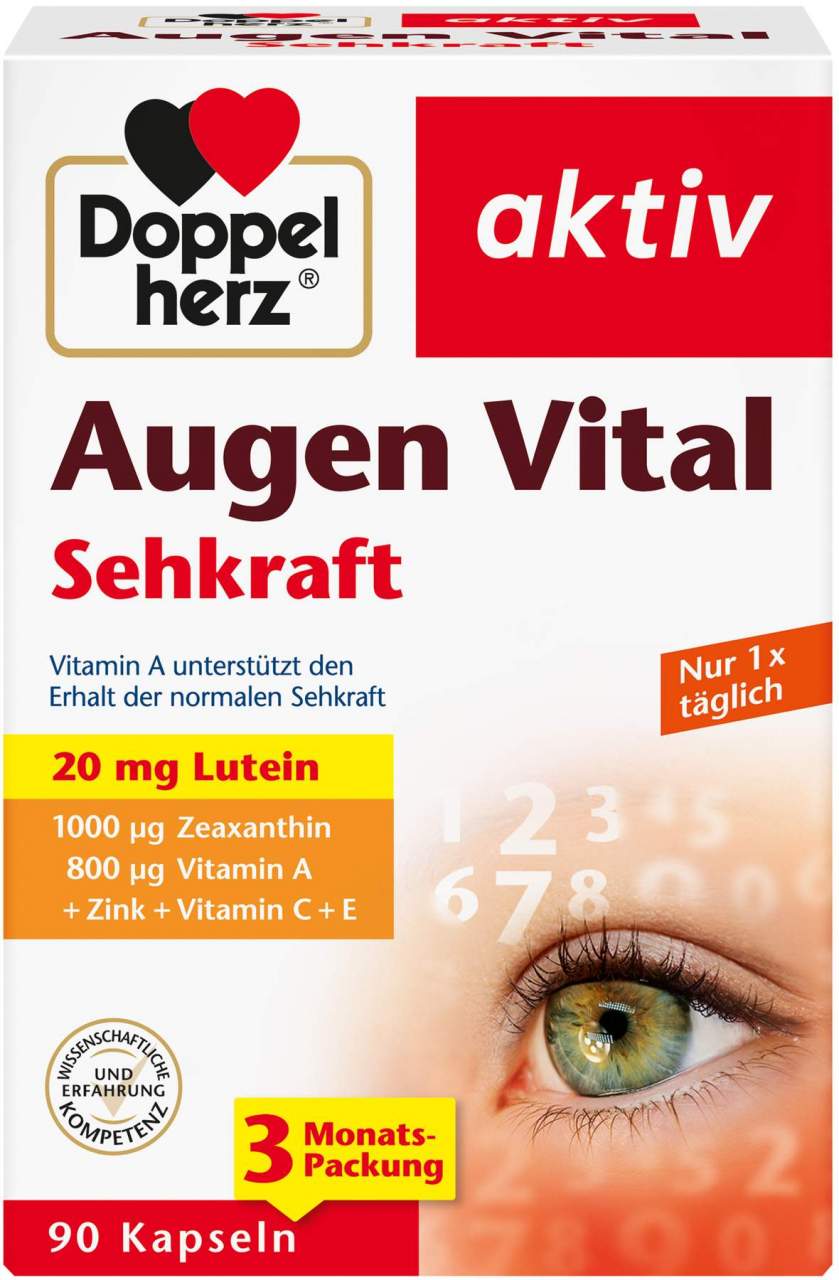 Doppelherz Aktiv Augen Vital Sehkraft 90 Kapseln