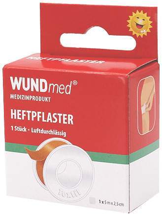 Heftpflaster Textil 5 m x 2,5 cm 1 Rolle