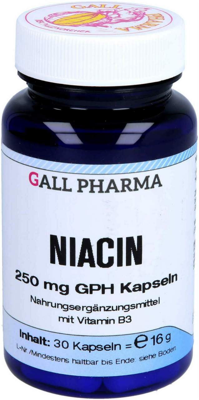 Niacin 250 mg Gph 30 Kapseln