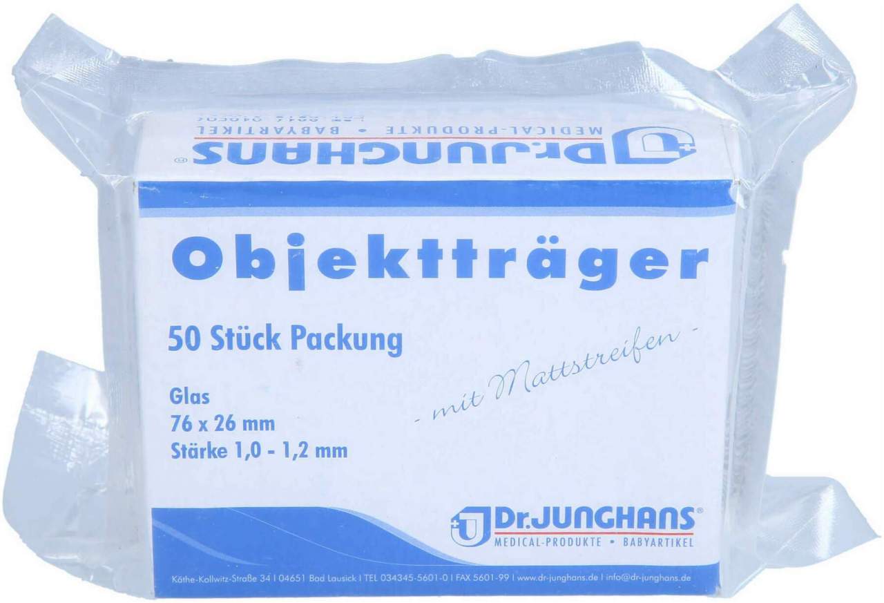 Objektträger 26x76 mm Mattstreifen
