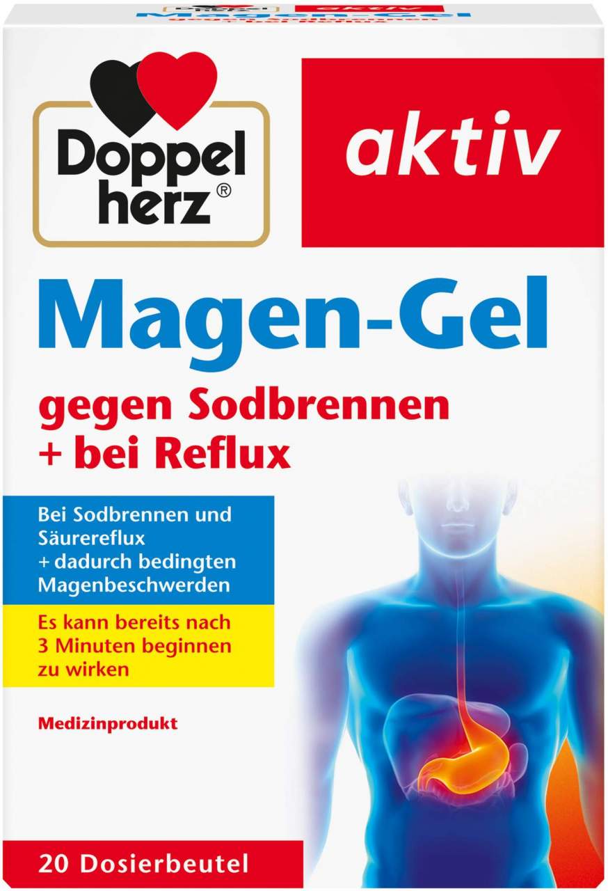 Doppelherz aktiv Magen-Gel gegen Sodbrennen und Reflux 20 Dosierbeutel
