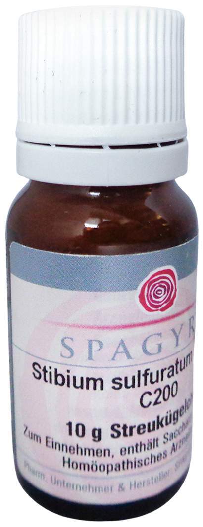 Stibium Sulfuratum Nigrum C 200 Globuli 10 G