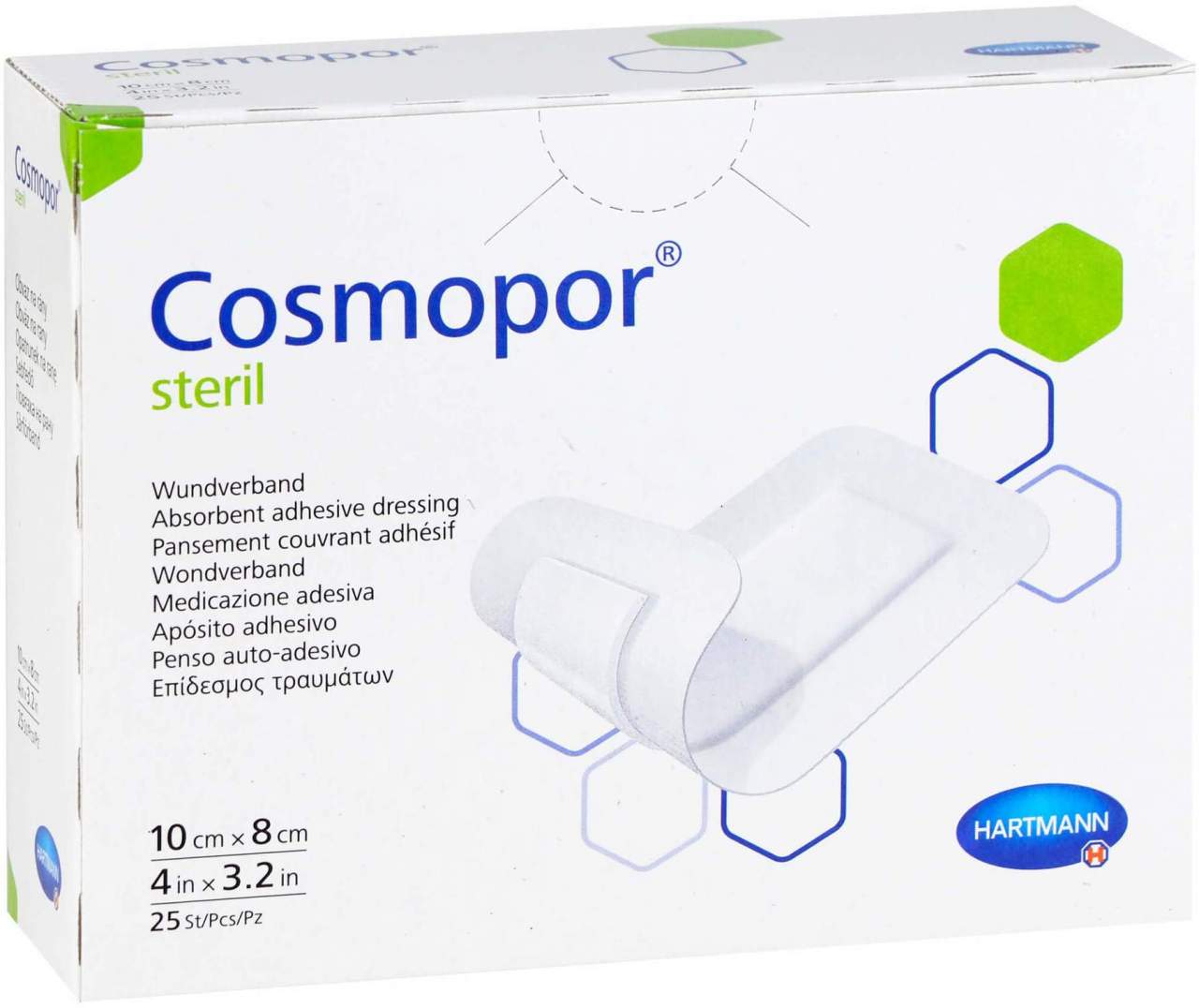 Cosmopor Steril Wundverband 8 X 10 cm 25 Stück