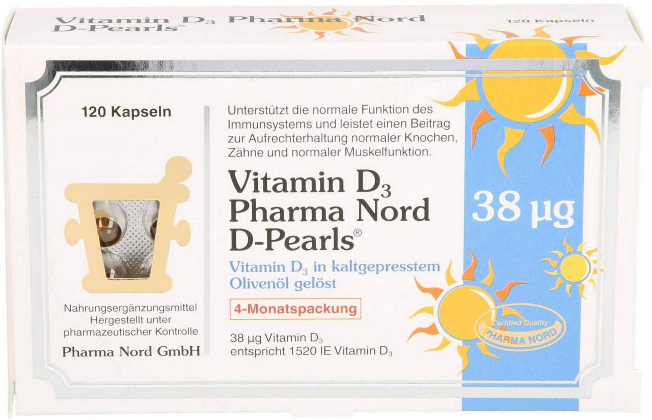 Vitamin D3 Pharma Nord D-Pearls Kapseln 120 Stück