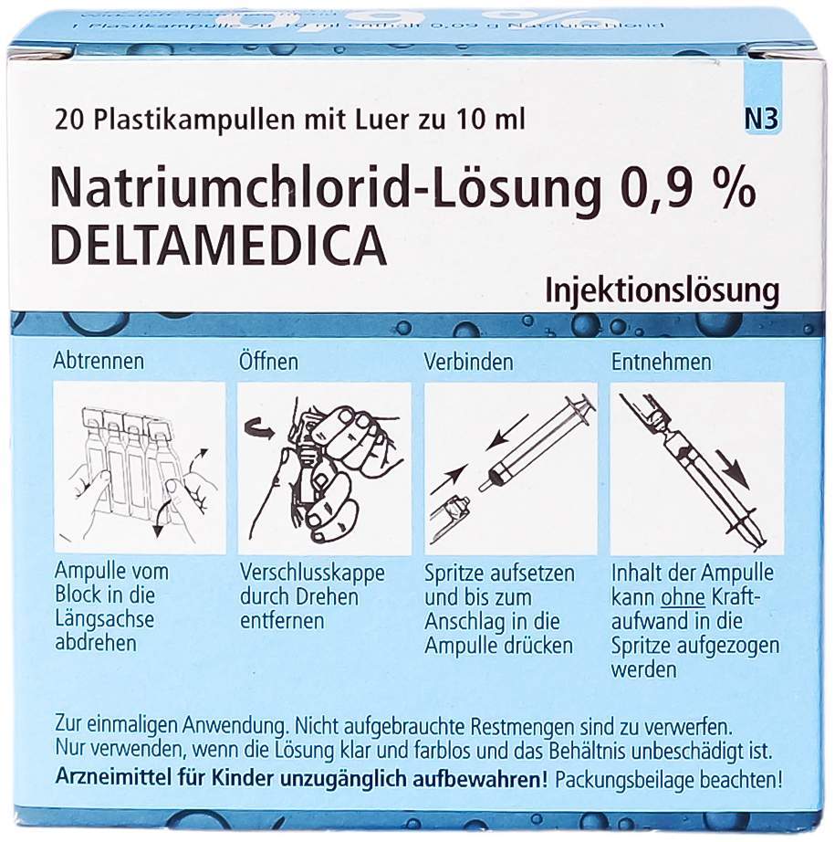 Natriumchlorid Lösung 0,9 % 20 X 10 ml Injektionslösung