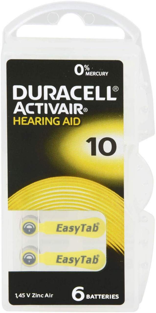 Batterien Für Hörgeräte Duracell 10 6 Stück