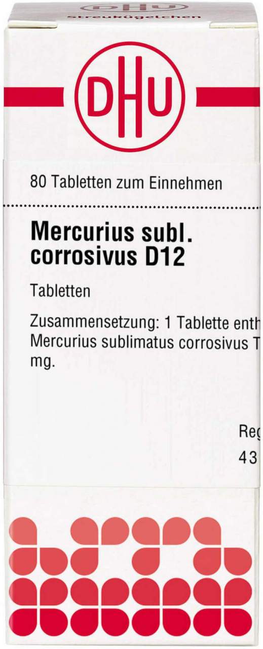 Dhu Mercurius Sublimatus Corrosivus D12 80 Tabletten