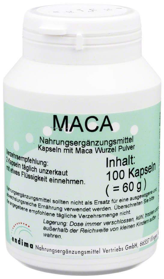 Maca 100 Kapseln Mit Maca Wurzel Pulver