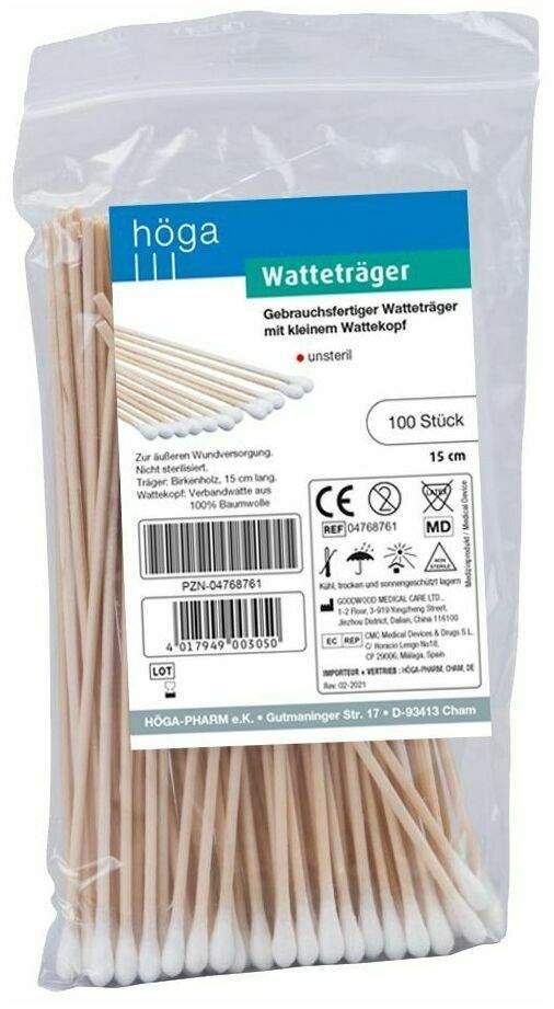 Watteträger 15cm Mit Kleinem Wattekopf