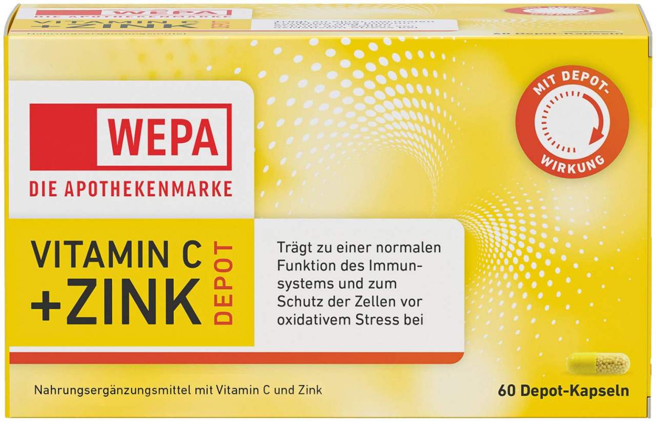 WEPA Vitamin C + Zink Depot 60 Kapseln