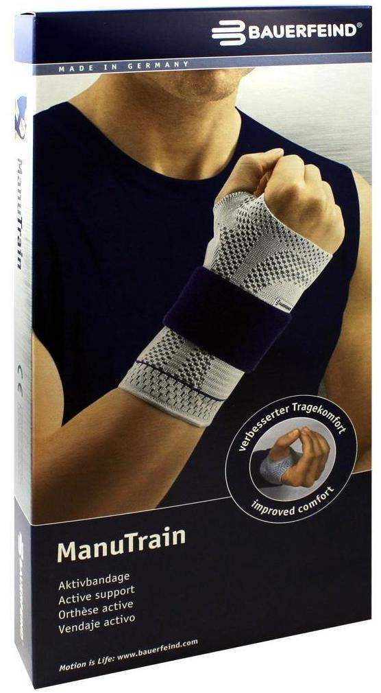 Manutrain Handgelenkbandage Rechts Gr.4 Schwarz