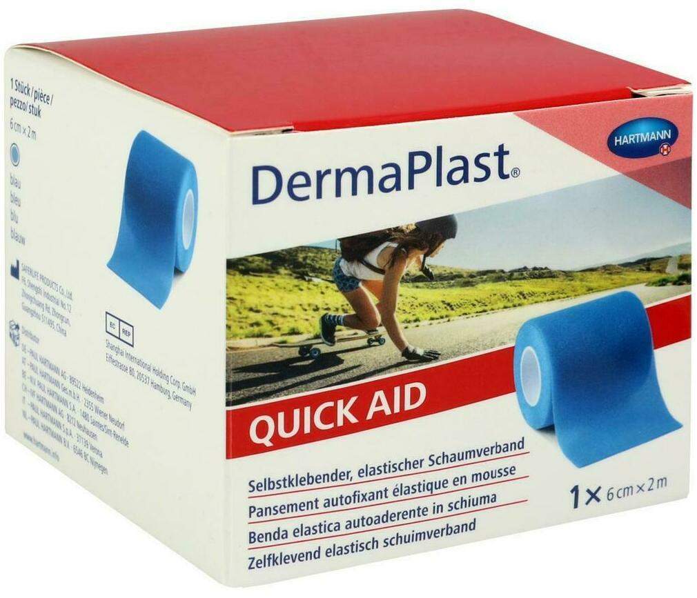 Dermaplast Quick Aid Schaumverb.6 Cmx2 M Blau
