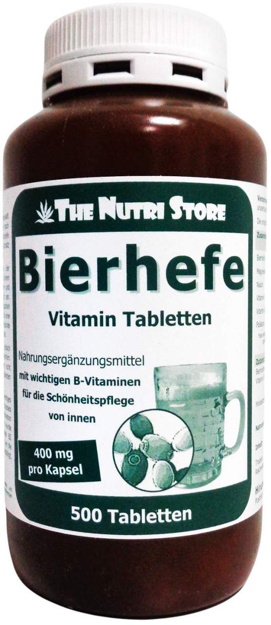 Bierhefe 500 mg Vitamin Tabletten