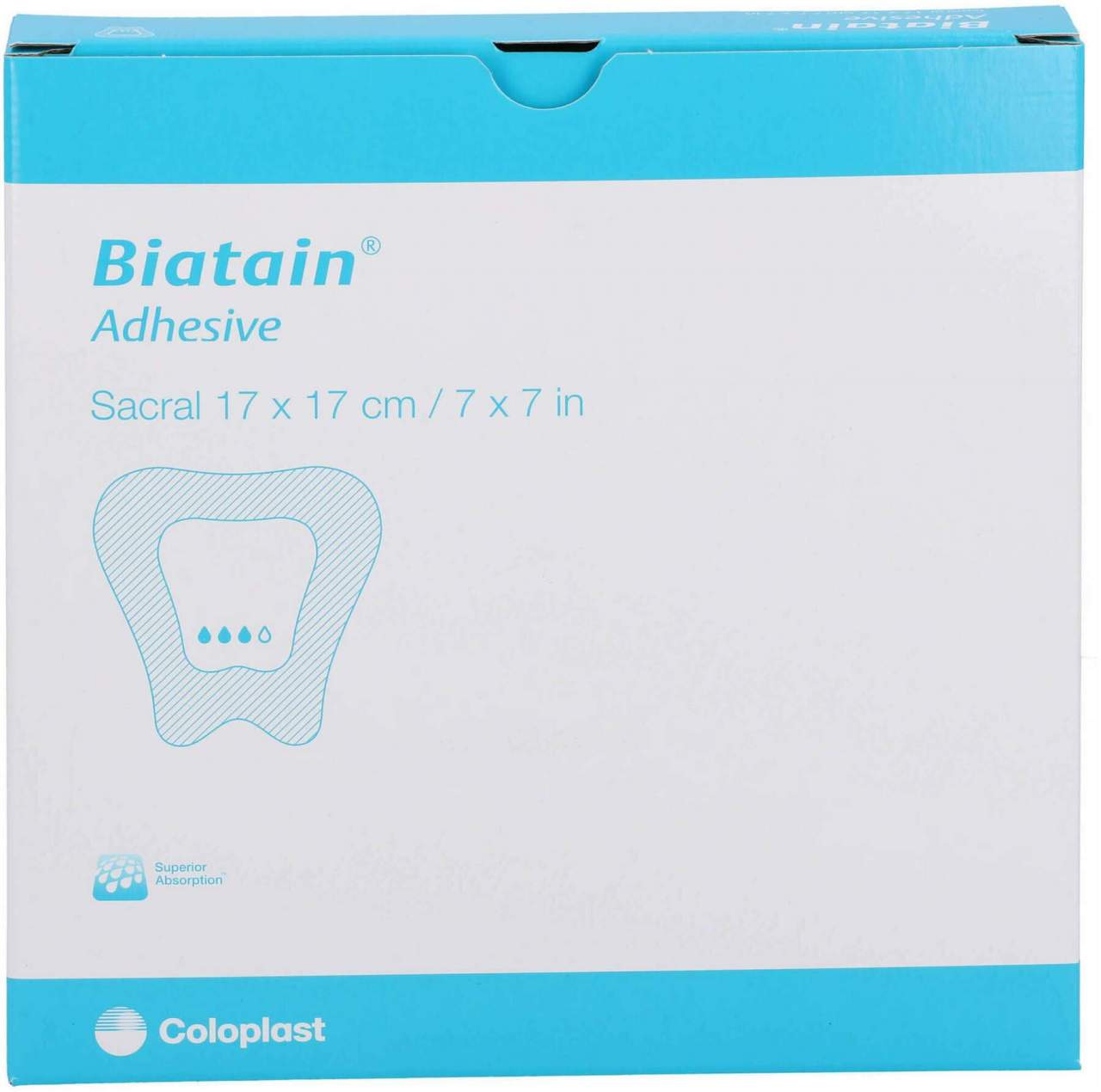 Biatain Schaumverband Sakrum 17 X 17 cm 5 Stück