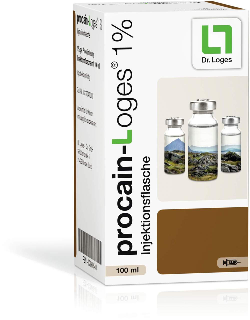 Procain Loges 1 % 100 ml Injektionsflasche