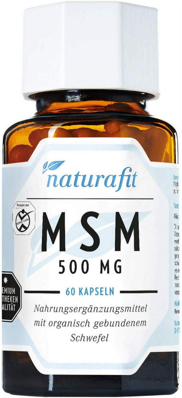 Naturafit Msm 500 mg 60 Kapseln