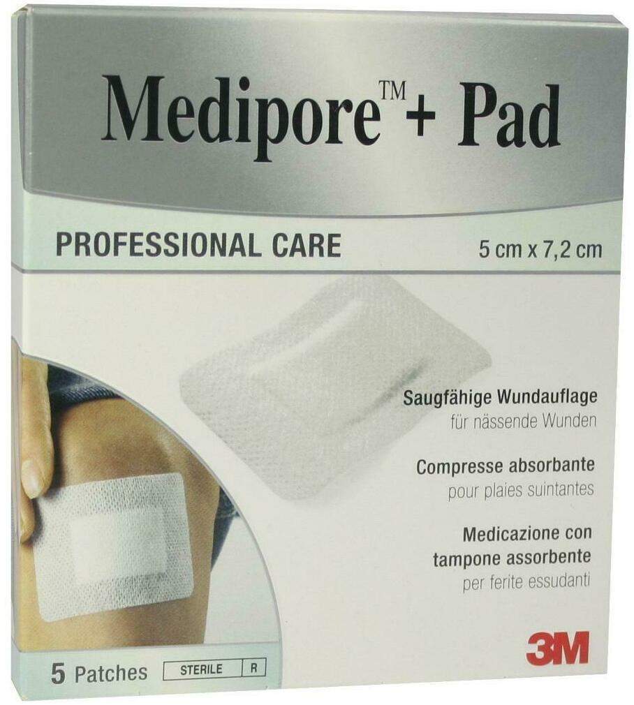 Medipore + Pad 3m 5x7,2cm 3562np Pflaster