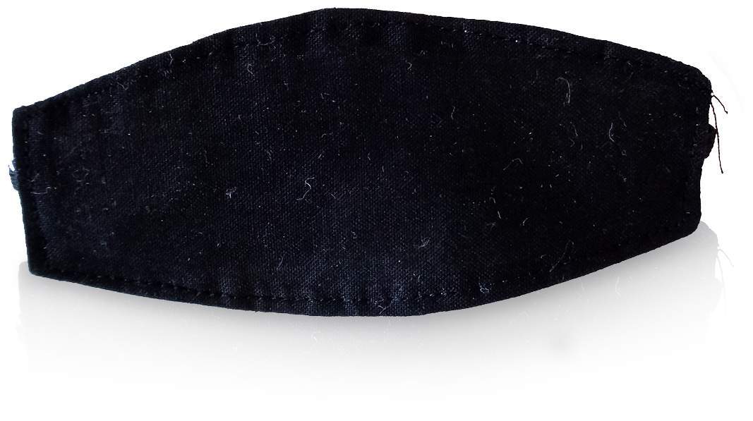 Augenbinde Oval Mit Gummiband Schwarz