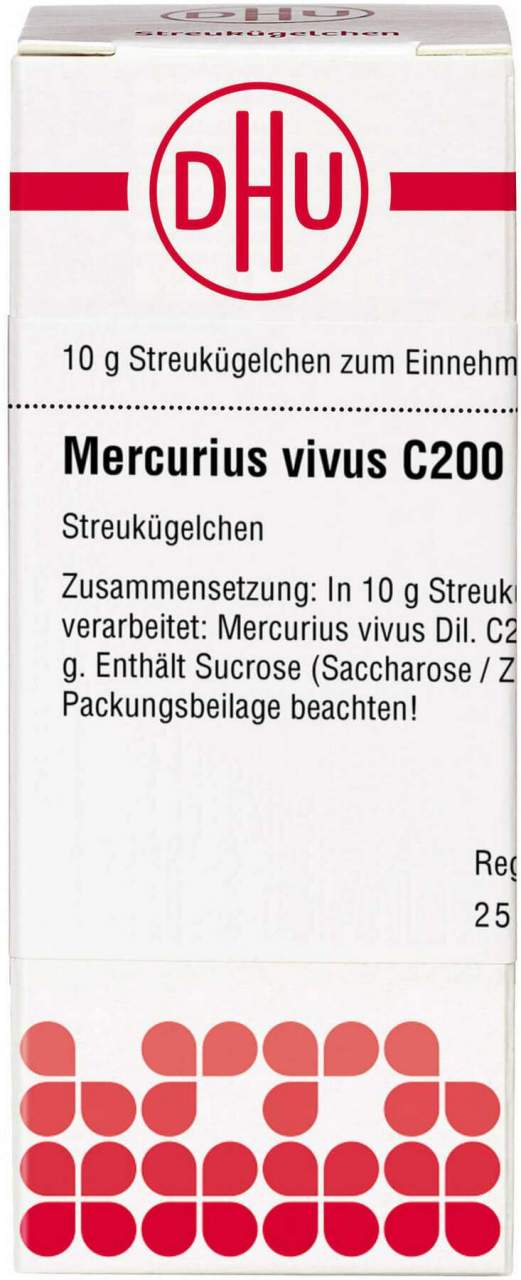 Dhu Mercurius Vivus C200 Globuli 10 G