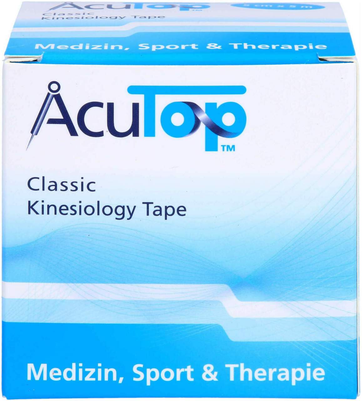Acutop Kinesiologie Tape Classic Blau 5 cm X 5 M