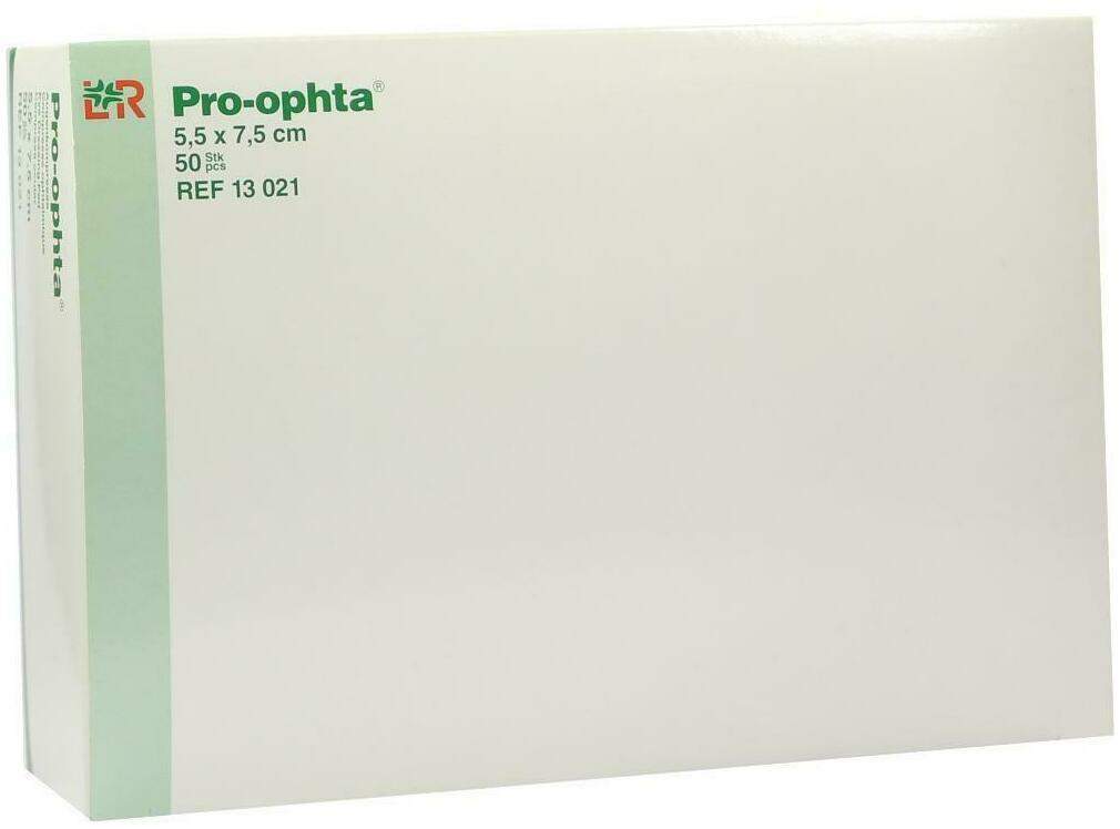Pro Ophta Kompressen 5,5 X 7,5 cm Unsteril 50 Stück
