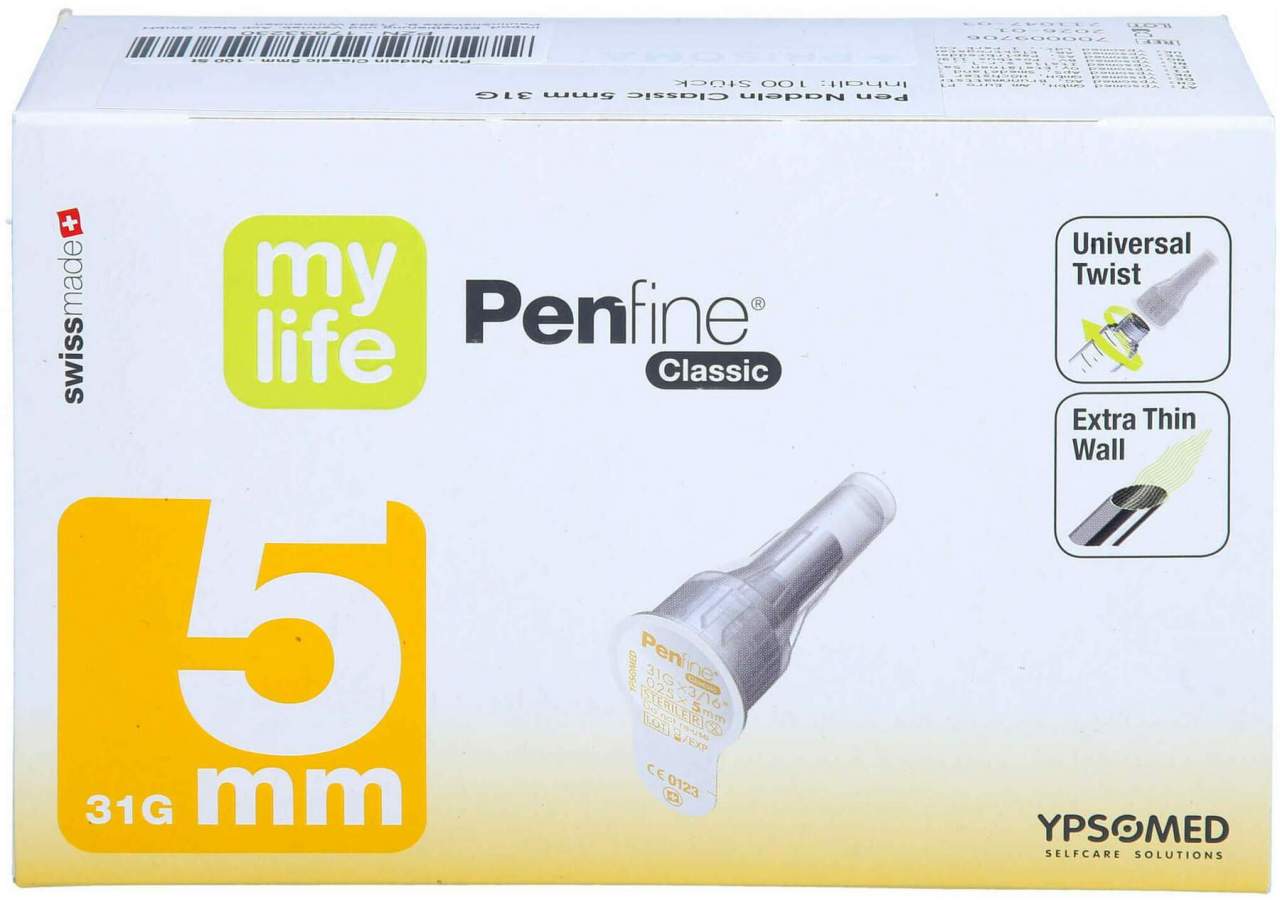 Pen-Nadeln Classic 5 mm 31 G 100 Stück