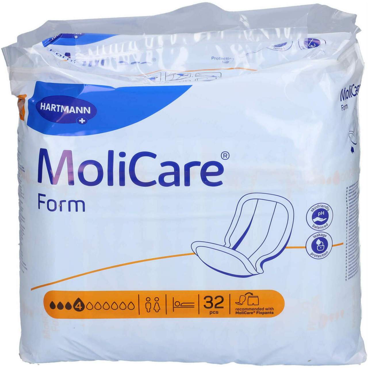 Molicare Form 4 Tropfen 4 X 32 Stück