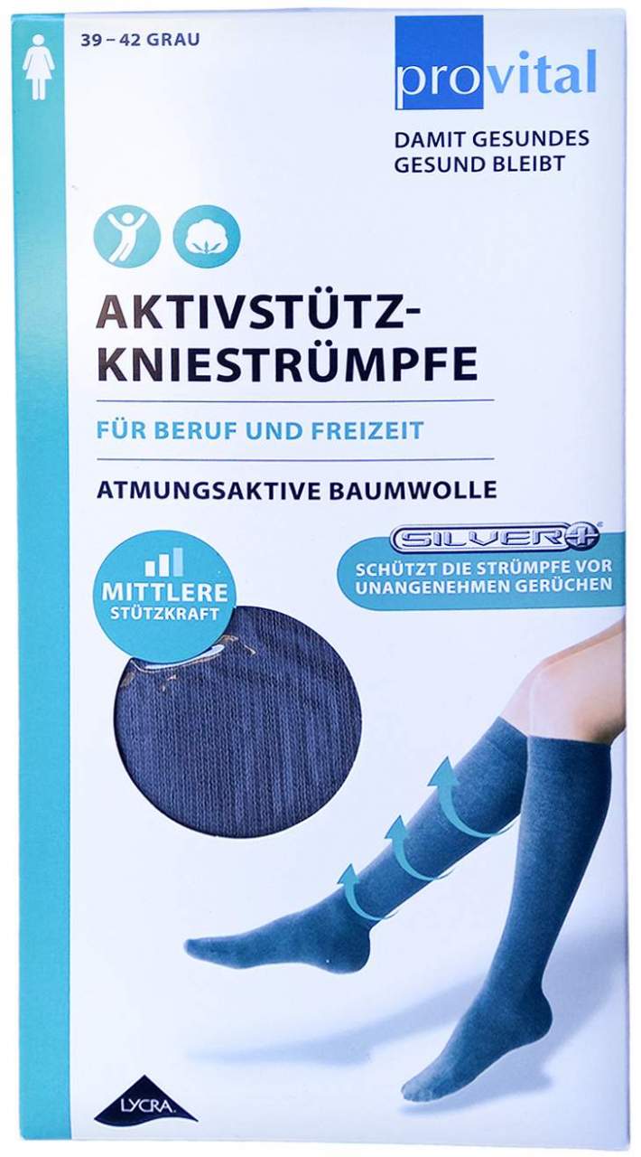 Provital Aktivstützkniestr.Damen Gr.39-42 Hellg 2