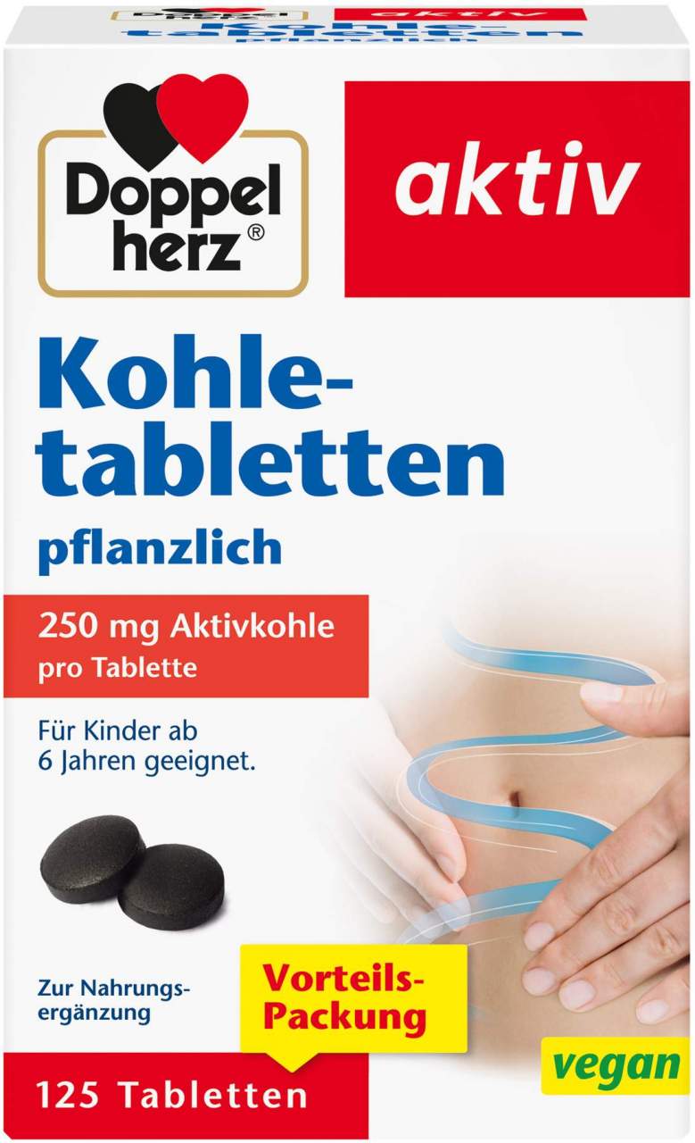 Doppelherz aktiv Kohletabletten 125 Tabletten