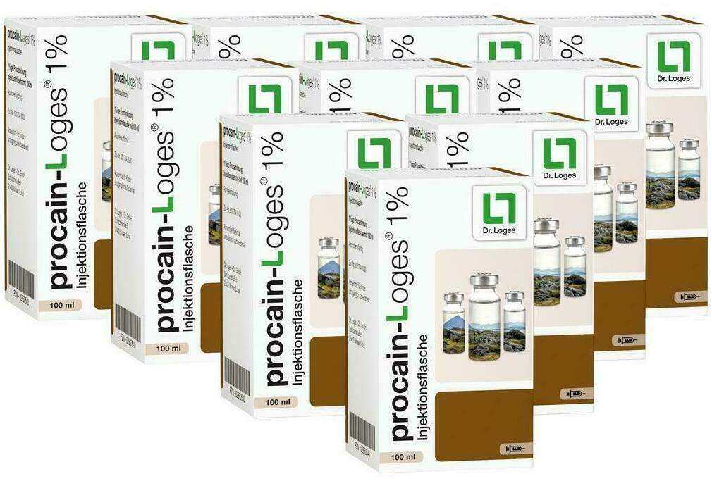 Procain Loges 1% 10x100 ml Injektionsflaschen