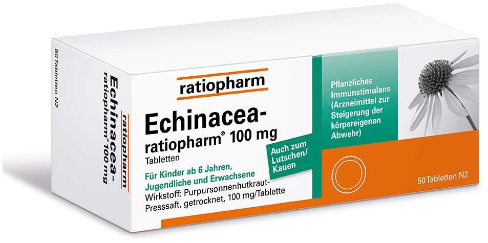 Echinacea Ratiopharm 100 mg 50 Tabletten
