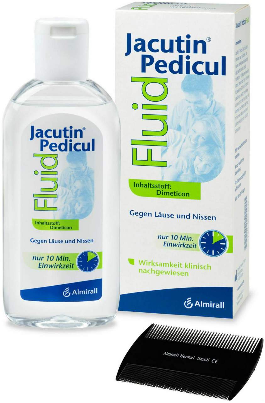 Jacutin Pedicul 200 ml Fluid Mit Nissenkamm