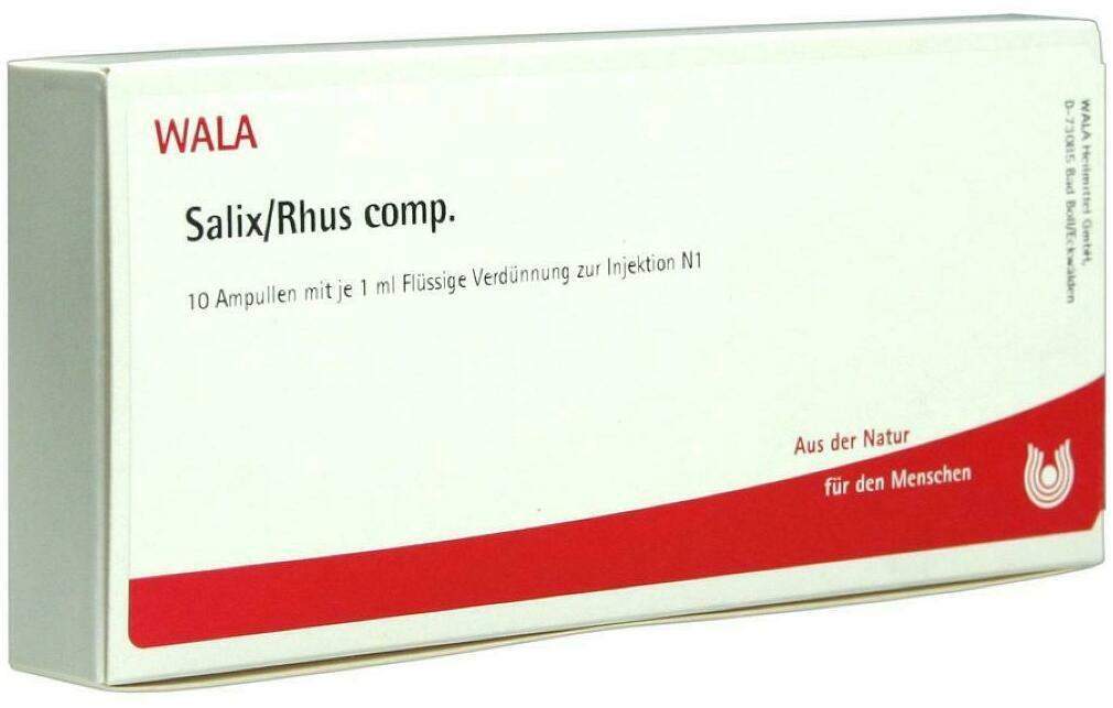 Wala Salix Rhus Comp. 10 X 1 ml Ampullen
