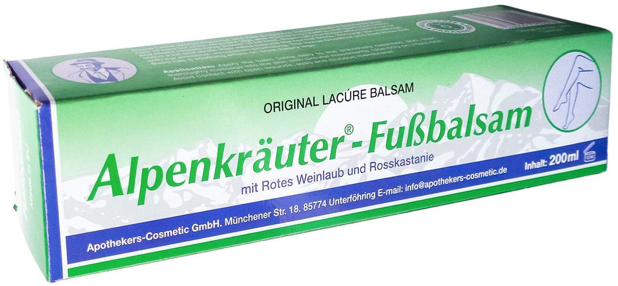 Alpenkräuter Fußbalsam Lacure 200 ml