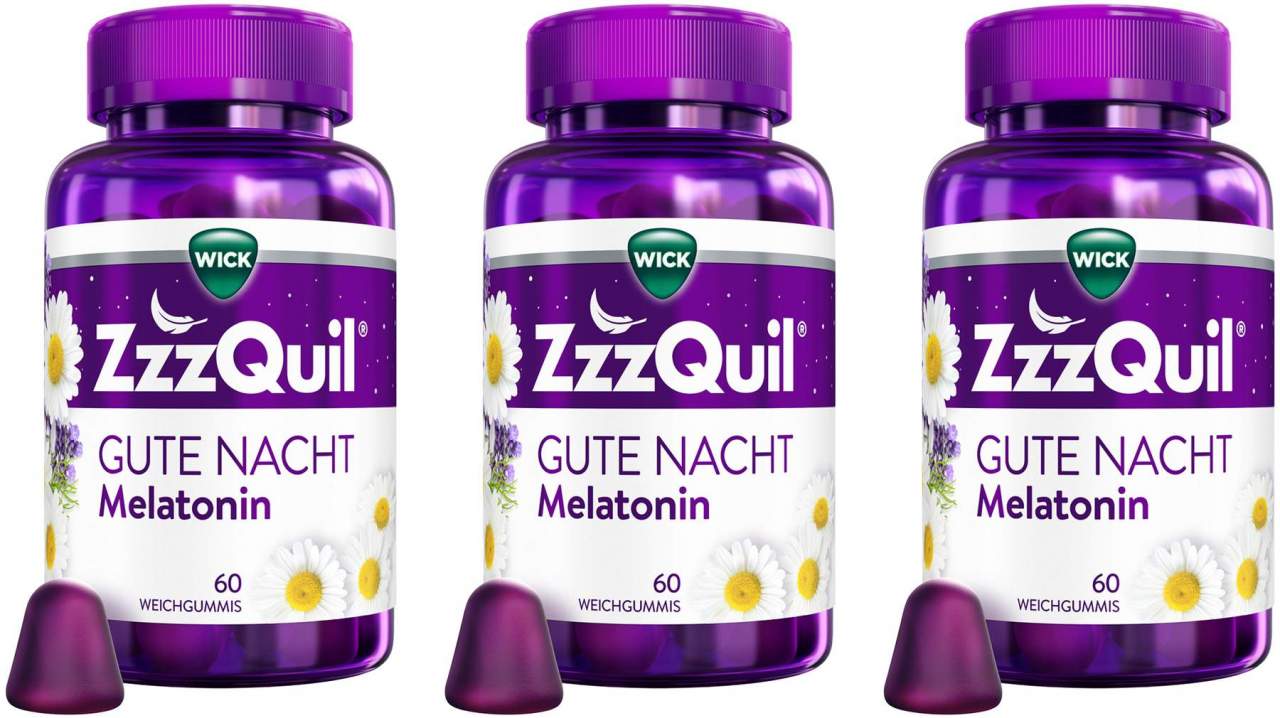 WICK ZzzQuil Gute Nacht 3 x 60 Weichgummis