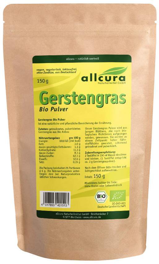Gerstengras 150 G Pulver Kba