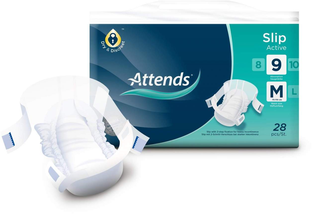Attends Slip Active 9 Medium 4 X 28 Stück