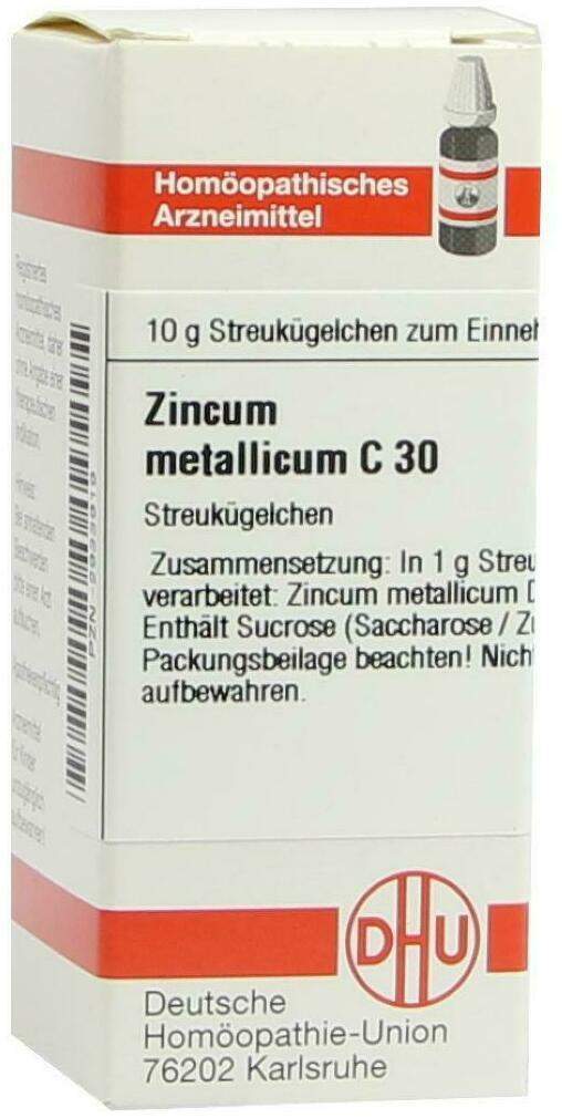 Dhu Zincum Metallicum C30 10 G Globuli
