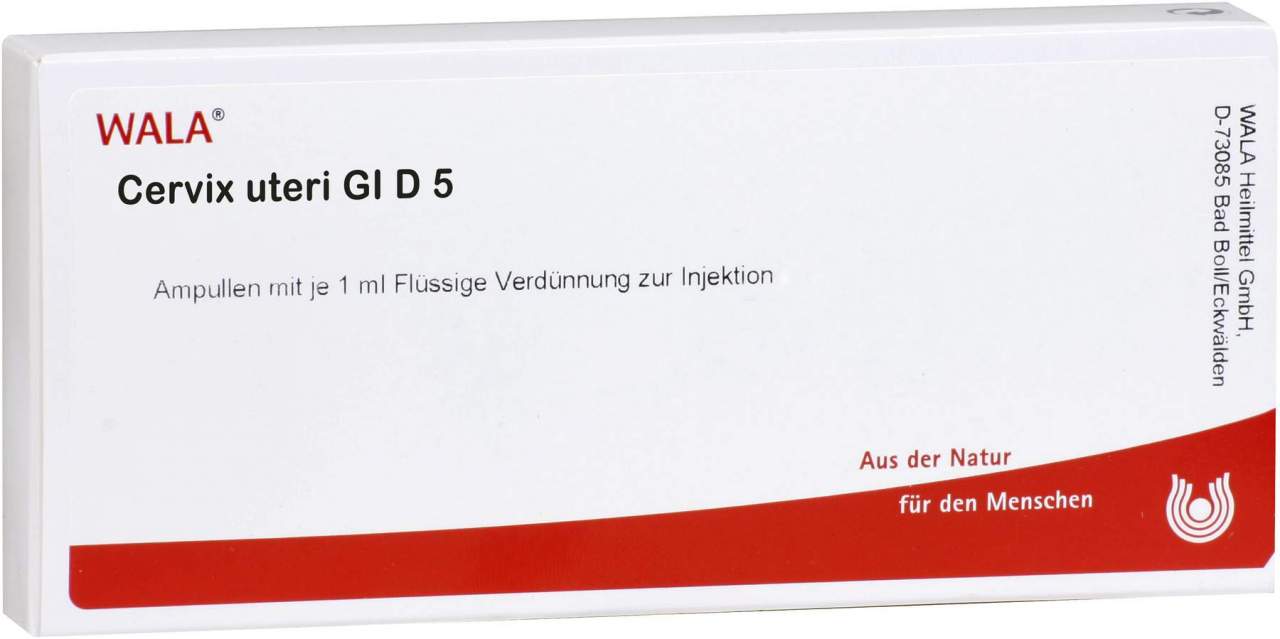 Wala Cervix Uteri Gl D5 10 X 1 ml Ampullen