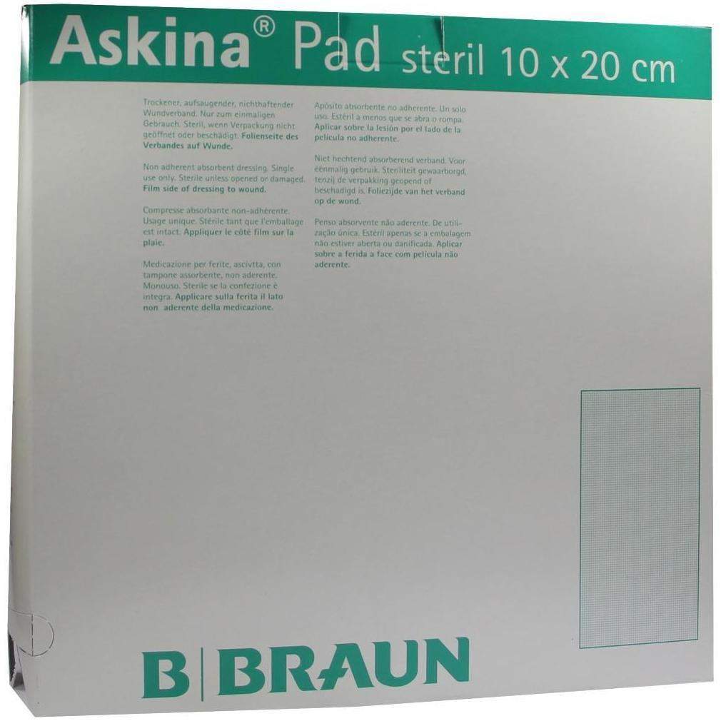 Askina Pad Wundauflage 20x10cm Nichthaftend